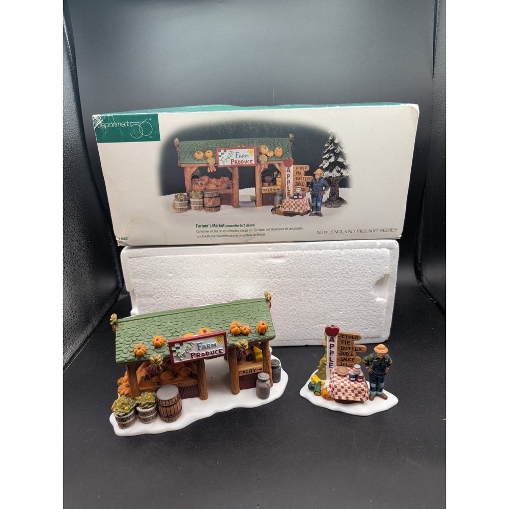 Dept 56 New England Village Farmer's Market 56637 Lighted 2008